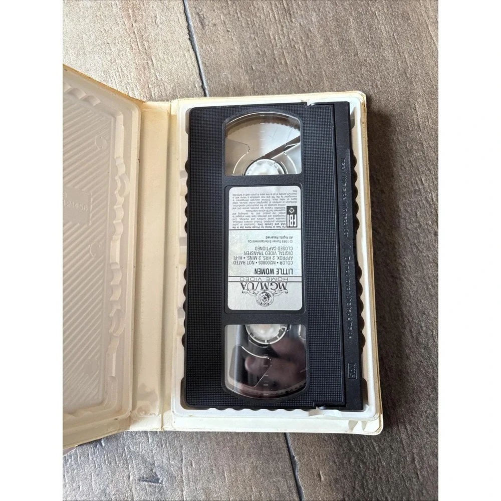 Vintage Shirley Temple Bright Eyes Little Women VHS Video Tapes Clam Shell Lot